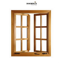 steel triple wood 24 x 72 transom hot sales China supplier Modern  Wooden Crank Opening Windows